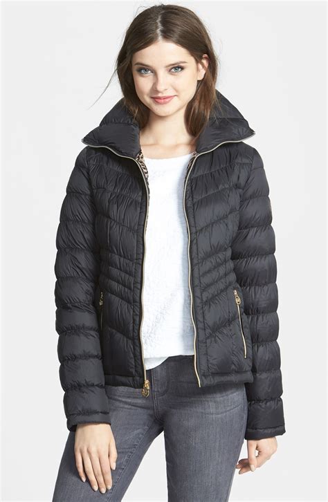 is michael kors packable down jacket warm|Michael Kors lightweight down jacket.